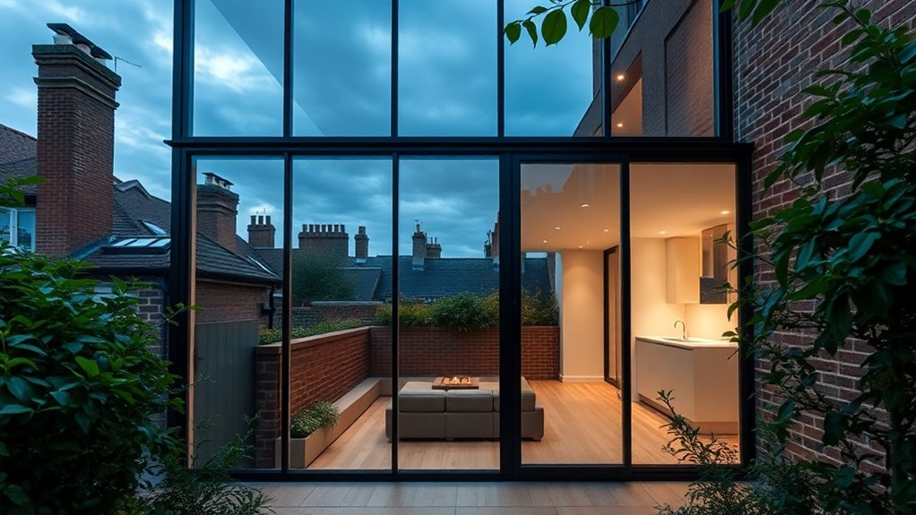 Glass Extension Walls Chelsea