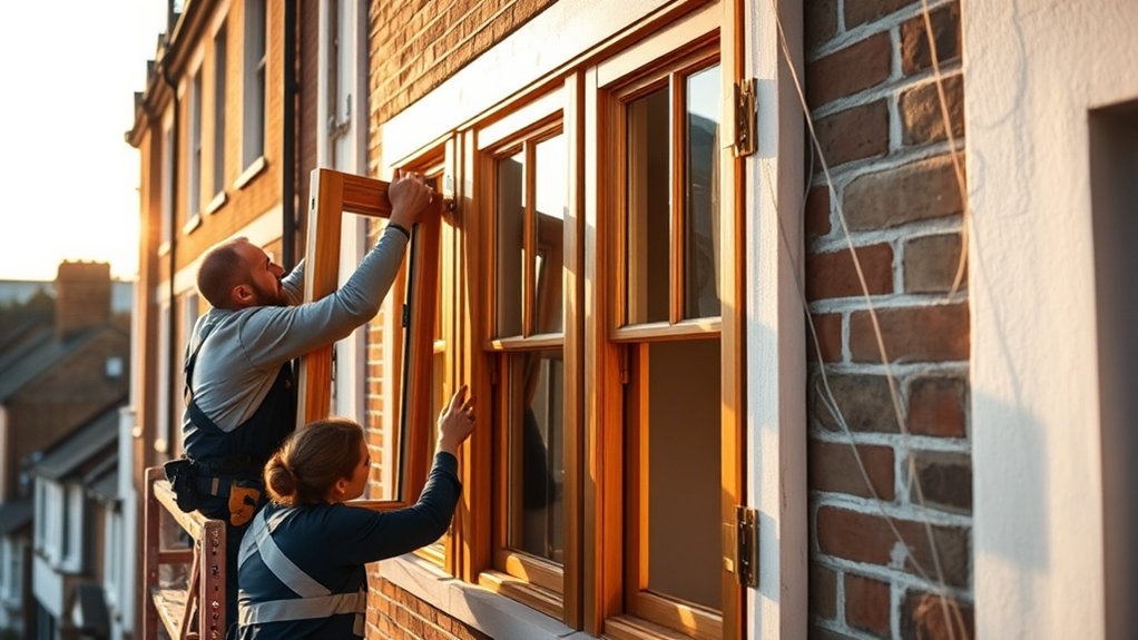 Wooden Window Installation Chelsea